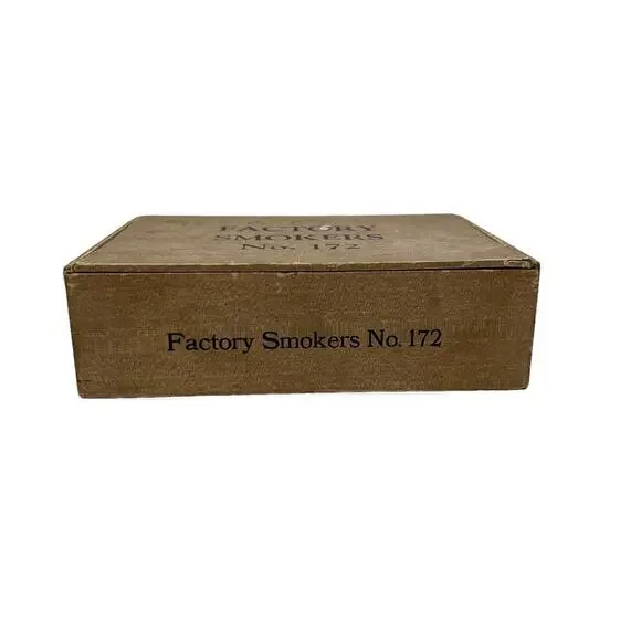 Vintage Factory Smokers No. 172 Cigar Box 1970s - Picture 2 of 10